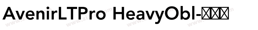 AvenirLTPro HeavyObl字体转换